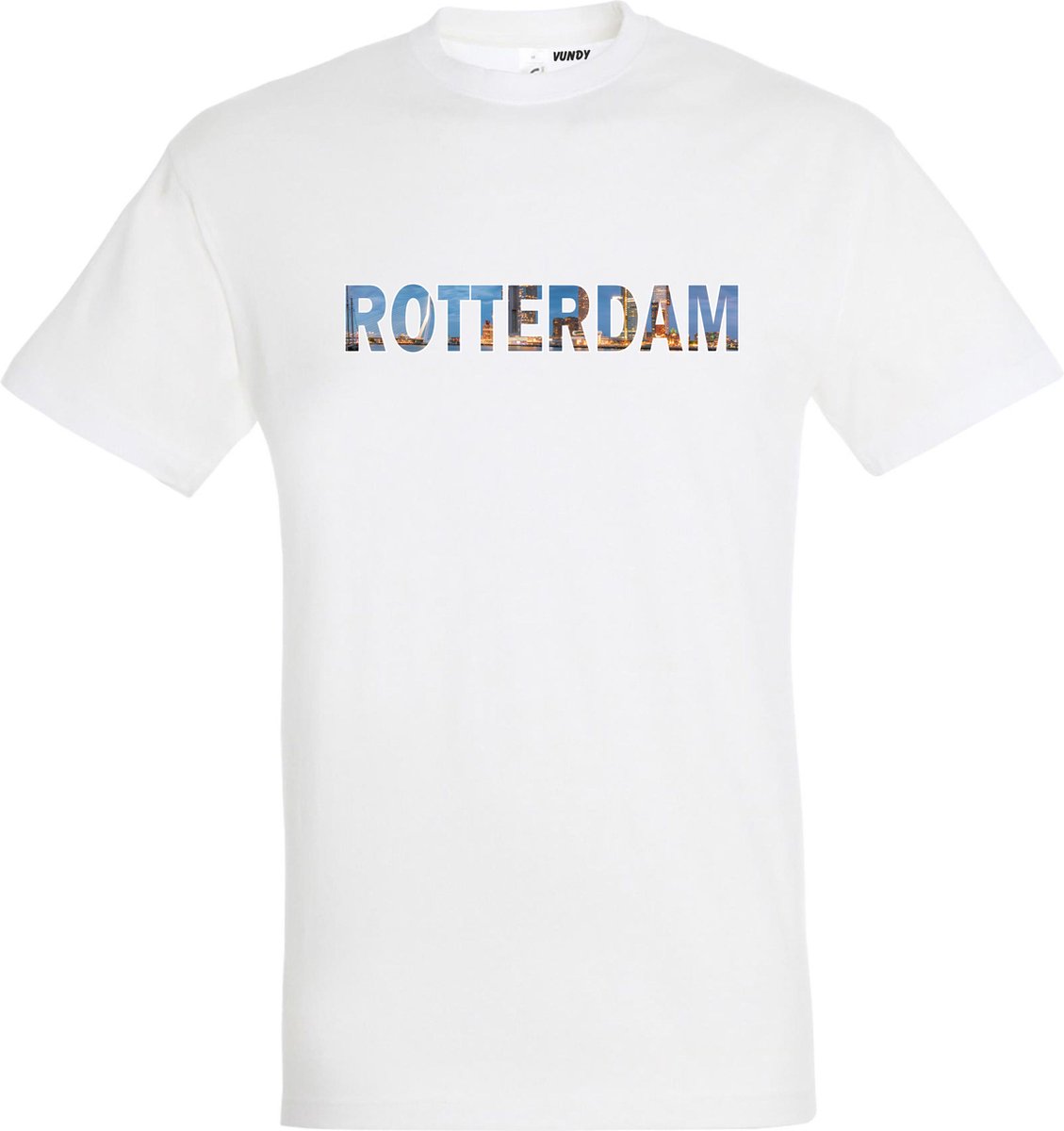 T-shirt ROTTERDAM | Rotterdam skyline | leuke cadeaus voor mannen | Wit | maat 5XL